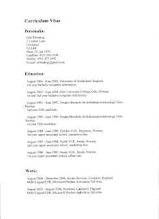 CV – Erik Ribsskog